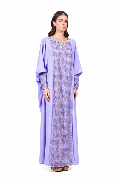 ELEGANZA LA MODE Purple Moroccan Kaftan – ELM M 669