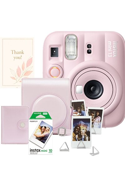 Fujifilm Set cameră foto instax mini 13 Roz Candy, roz + 10 filme foto + husă...