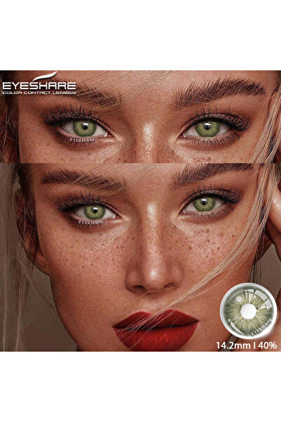 EyesPro Pattayagreen yeşil 1 yıllık göz lensi yumuşak dokulu doğal görünümlü