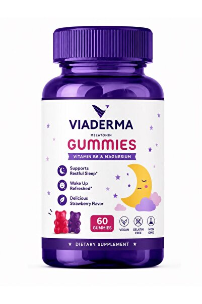 Viaderma Uyku Desteği Çocuk Uyku Jelibonu Gummies 1 mg 60 Adet