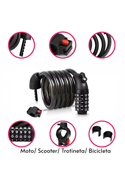 OEM Sisteme antifurt bicicleta si trotineta, lacat cu suport si lacat 17x13cm...
