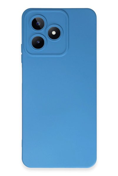New Face غطاء CONCEPTA Realme C53 من السيليكون المخملي النانوي (30227) - أزرق