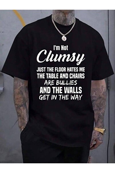23ERVA 100% Cotton I'm Not Clumsy Sarcastic Women Men Boys Girls Funny Saying...