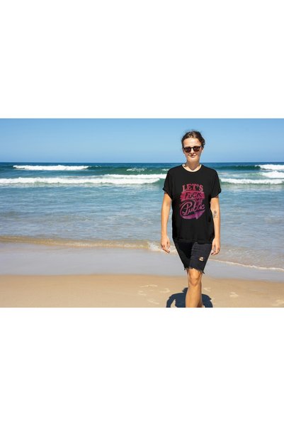 Inscriptie Tricou Unisex Bumbac Premium Casual " Let's fuck in public "