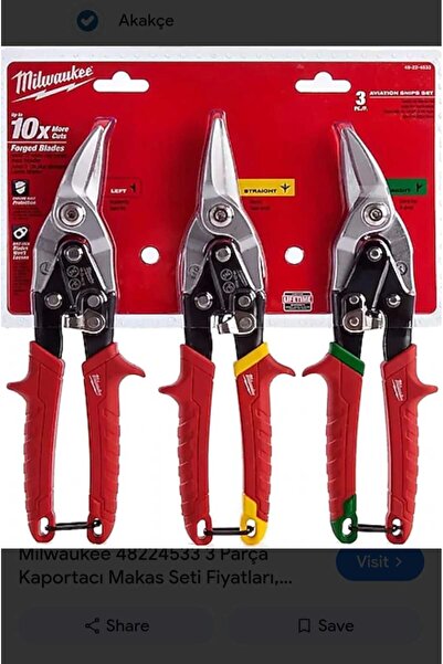 Milwaukee 3'lü Kaportacı ve Sac Makası