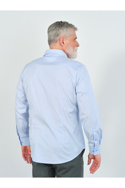 Valleventis Cămașă Slim Casual Albastra