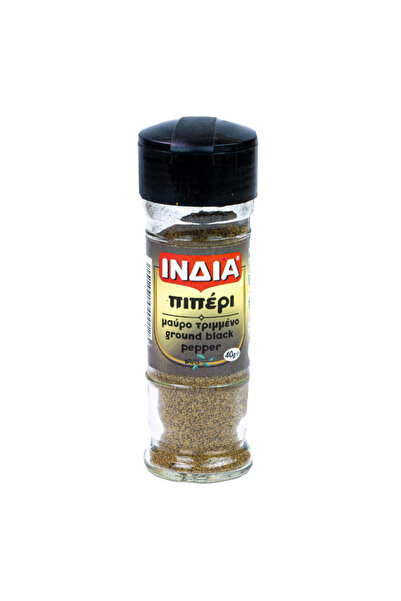 india ΙΝΔΙΑ ΠΙΠΕΡΙ ΜΑΥΡΟ ΤΡΙΜΜΕΝΟ 40gr. - (ΓΥΑΛΙΝΟ ΒΑΖΟ)