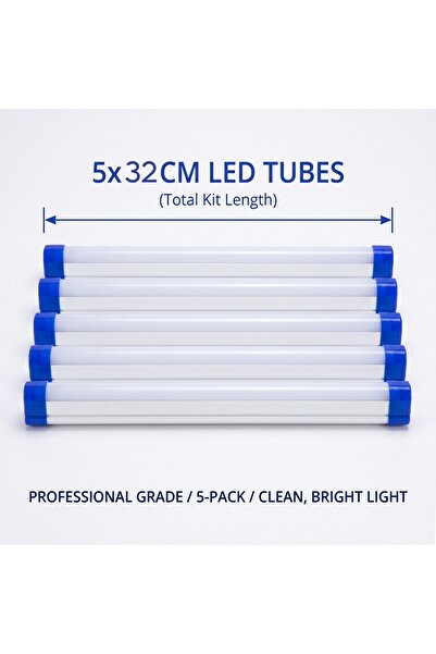 Primo Plus 32 cm Slim LED Light Bar Set (5-Pack)