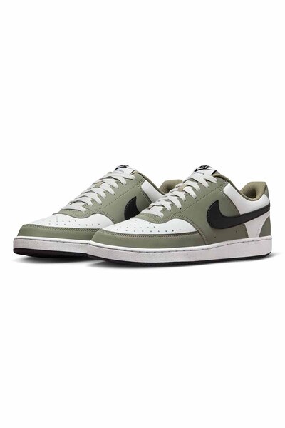 Nike Court Vision Low Men's Sneaker Daily Sports Shoes White Khaki Black Comf...