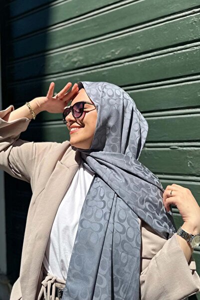 müqofficial Elegant Line Shawl - Gray
