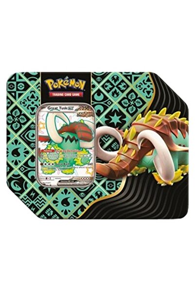 Pokemon Paldean Fates: Great Tusk ex Tin