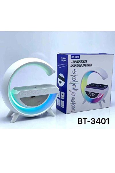 PopZa BT-3401 Wireless Charger Lamp Speaker Clock