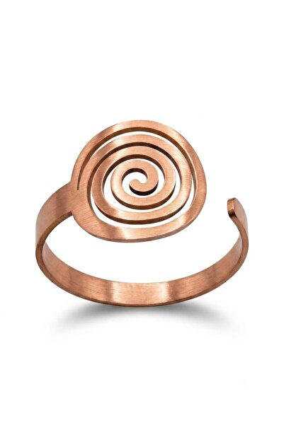 AYDESİA Women's Pure Copper Bracelet Wide Round Spiral Body Design