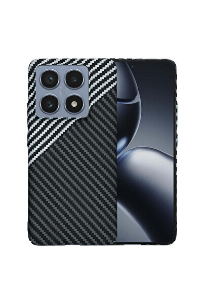 Techsuit Husă pentru Xiaomi 14T Pro, din fibră de carbon, gri - gri