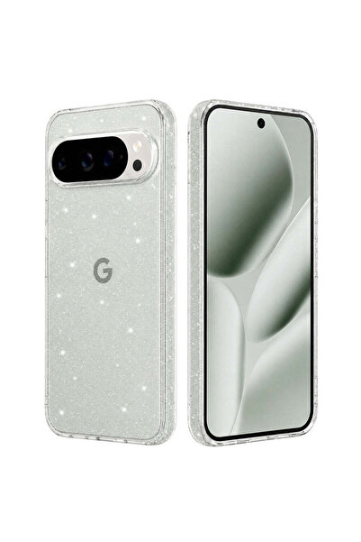 Techsuit Husă pentru Google Pixel 10 Pro XL, Seria SparkleSkin, transparentă ...