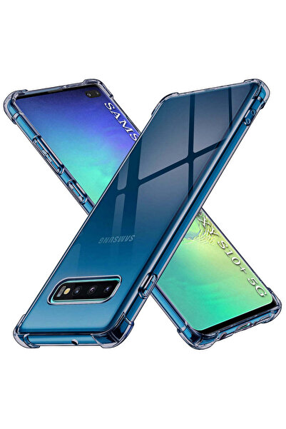 Techsuit Husă pentru Samsung Galaxy S10 Plus, din silicon transparent, rezist...