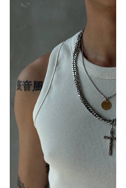 Onlyy wezzy Beyaz Tank Top Fitilli Atlet