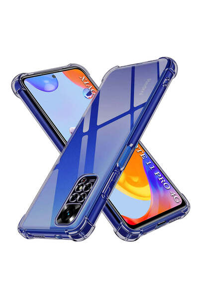 Techsuit Husă pentru Xiaomi Redmi Note 11 Pro 4G, din silicon transparent, re...