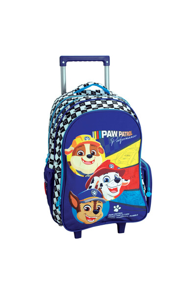 PAW PATROL Patrula Cățelușilor Racing ghiozdan cu rotile, geantă 46 cm
