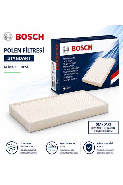 Bosch Standart Kabin Filtresi 1987435110 BMW; Mini (BMW) 1-Serie, BMW; Mini (BMW) 2-Serie, BMW; Mini