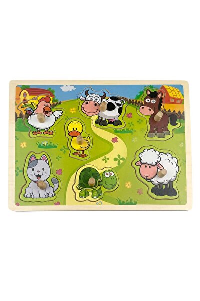Sunman Puzzle din lemn, Animale domestice, 7 piese