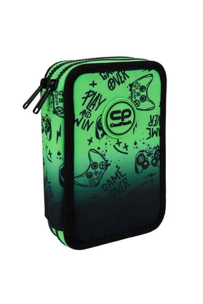 Cool Pack Penar echipat cu 2 compartimente, Coolpack, Jumper 2, Game Over, Verde