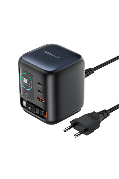 Acefast Επιτραπέζιος Σταθμός Ενέργειας (Z10) - 3x Type-C, USB, GaN PD100W, Αν...
