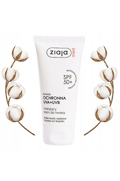 Ziaja MED Cremă de față matifiantă UVA UVB SPF50