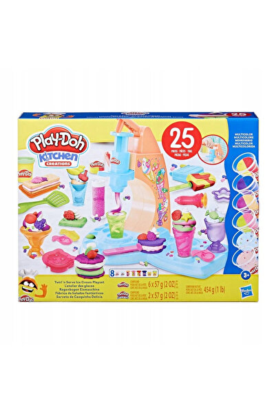 Hasbro Set de joacă Play-Doh Eisdulcie, 8 cutii, 25 accesorii, multicolor