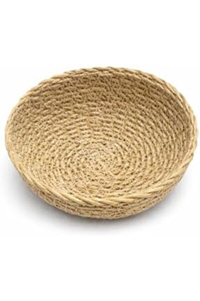 Yıldızan Nexoratech Set of 6 Natural Handmade Wicker Round Presentation Bowls...