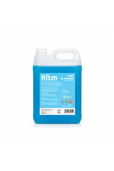 Ritm Liquid Hand Soap 5 Liters Blue Economical Professional Use Easy to Rinse