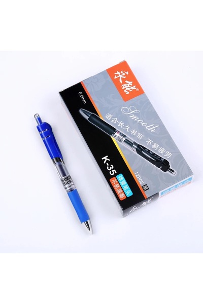 Choice1 12 Blue pen 12 PCS Retractable Gel Pens Set Stationery Kawaii Writing...