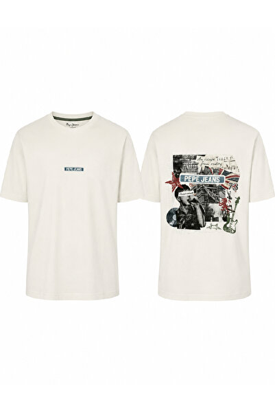 Evendi T-Shirt - Λευκό - Κανονική εφαρμογή