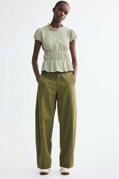 H&M Kabarık Kollu Bluz