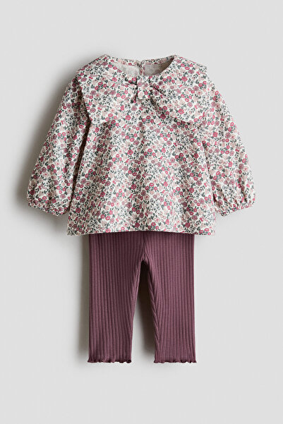 H&M 2 Parçalı Bluz ve Tayt Set