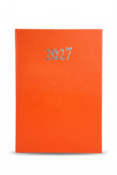 EKM Leather-Bound Eco 2027 Lined Daily Agenda 14X20 (Weekends on One Page)