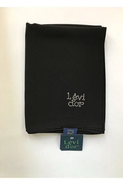 Yüsra Shop Levidor Black Medina Silk Shawl