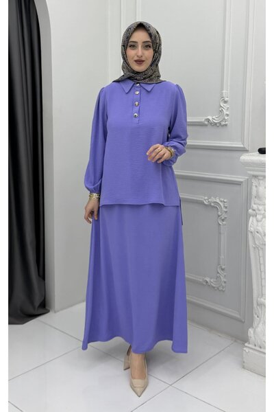 Generic Brand Arya Team Lila |   Women's Stylish Two-Piece Set |   Hijab Set ...