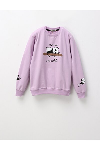 MiniKids Bluza I EAT UNTIL fetite, mov