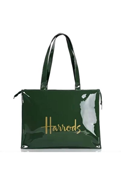 Harrods Harrods Logo Shoulder/Shopping Bag - Green Color - Large Size (Approx...