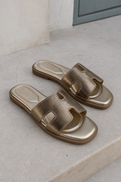 Platana Mules - Χρυσαφί - Casual