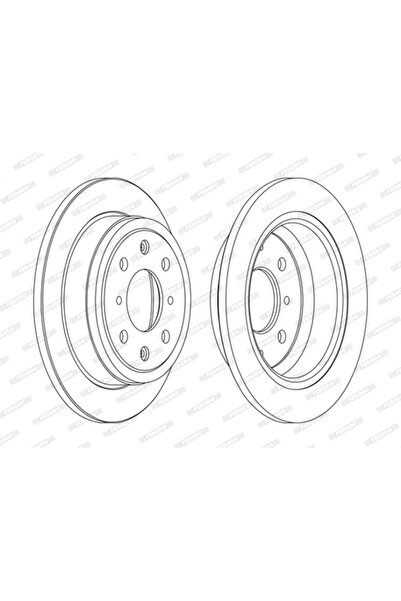 FERODO Disc Frana Ddf468C Honda Accord 3/Accord 3 Aerodeck/Civic 4/Civic 5/Ci...