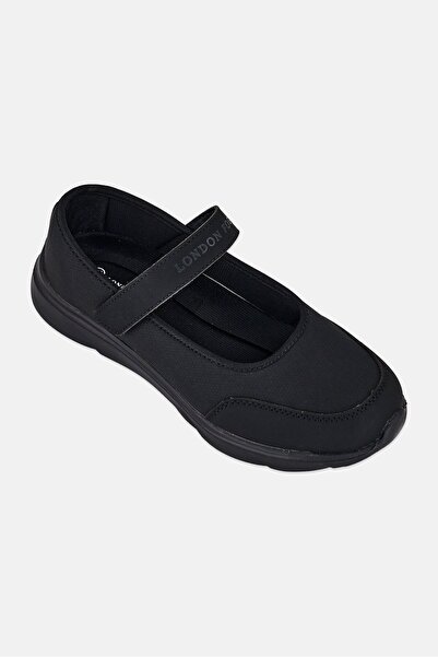 London Fog Kids Girl Velcro Shoes, Black