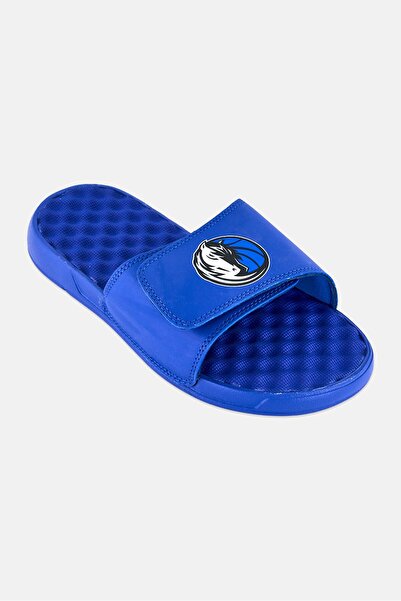 iSlide Men Dallas Mavericks Primary Logo Slip On Slides, Blue