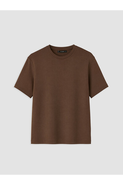LC Waikiki Lcw Vision Brown Crew Neck Men's T-Shirt