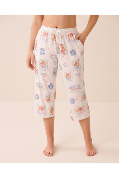 La Vie en Rose Dolce Vita Print Super Soft Pajama Capris