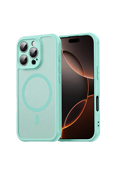 Techsuit iPhone 16 Pro Case, HaloFrost II MagSafe, shockproof, mint green