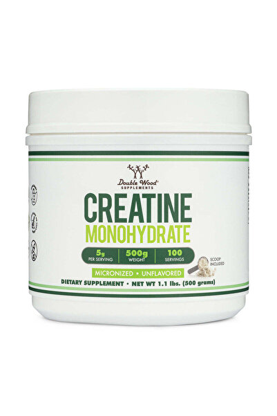Double Wood Supplements Micronized Creatine Monohydrate Powder 500g