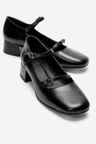 Zeynep Sıradağlı Ferfina Women's Genuine Leather Shoes Black
