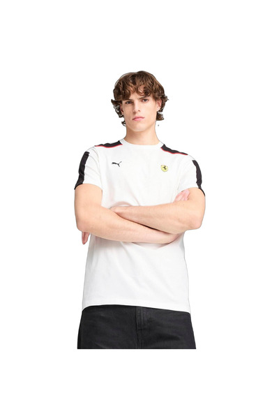 Puma T-shirt Ferrari Race Mt7 Tee White, White, Men